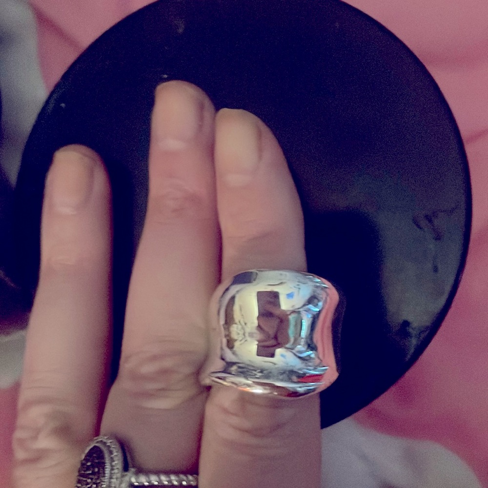 Silver over bronze Robert Lee Morris ring